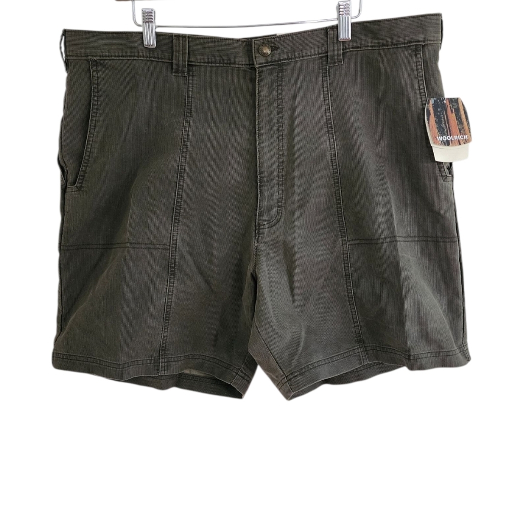 Woolrich Striped Bermuda Khaki Shorts - Men's